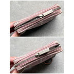 Chanel New Travel Line Coin Case Ring Mini Pouch Canvas Pink Coco — view 4
