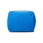 Hermes Picotin Lock MM Handbag Taurillon Clemence Blue Indra — view 7