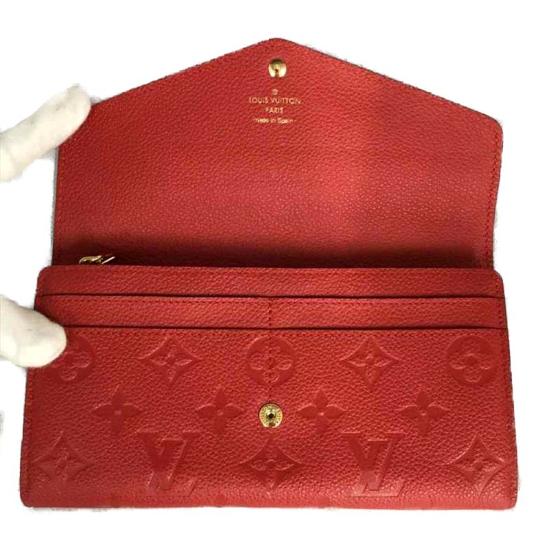 Louis Vuitton Portefeuille Sarah Monogram Empreinte Red — view 5