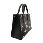 Louis Vuitton Handbag Monogram Empreinte Bicolor On The Go PM Black Beige 2-Way — view 2