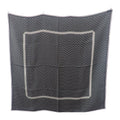 Chanel Coco Mark Scarf Silk Black