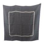 Chanel Coco Mark Scarf Silk Black