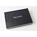 Prada Key Ring Holder Bag Charm Logo 2 Pp154 070 F0002 Nero Black — view 4