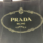 Prada Canapa 2-Way Tote Bag 1 Bg642 Black — view 2