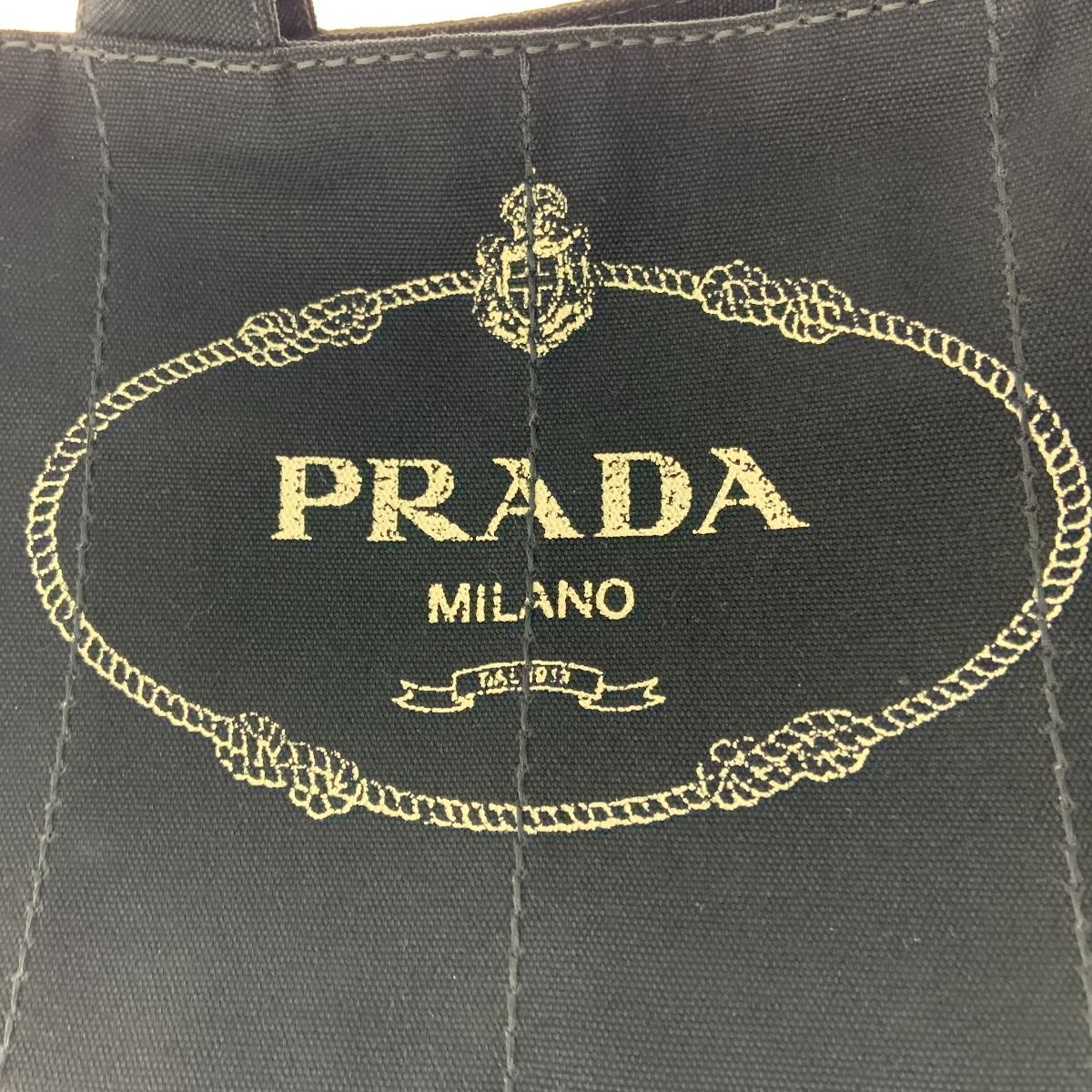 Prada Canapa 2-Way Tote Bag 1 Bg642 Black — view 2