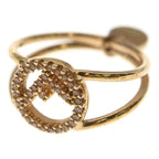 Fendi F's Rhinestone Ring — view 2