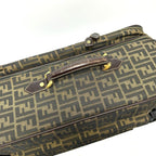 Fendi Carry-on Luggage Bag Zucca Pattern Canvas Brown Travel Suitcase — view 5