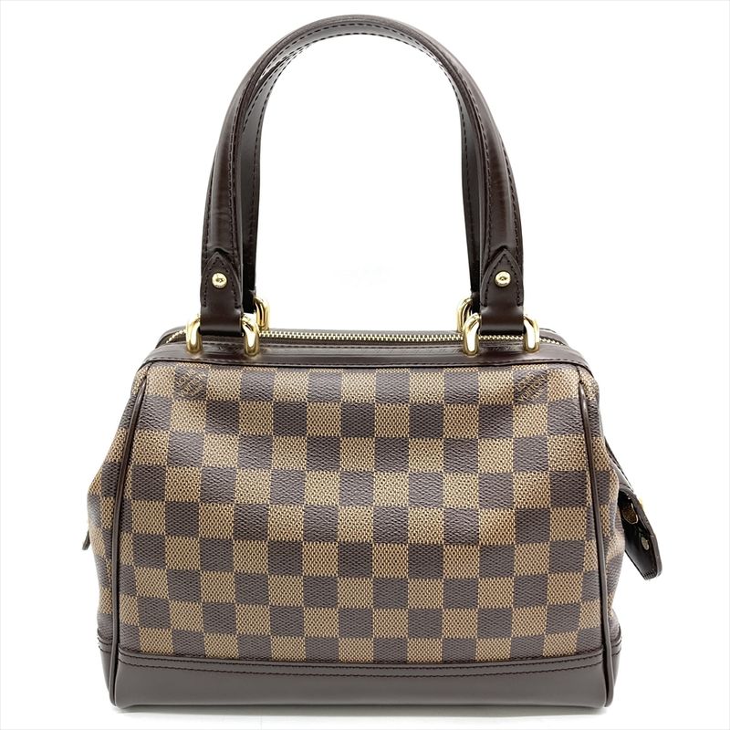 Louis Vuitton Knightsbridge Handbag Damier Ebene Brown Gold Hardware — view 3