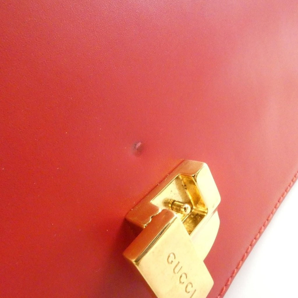Gucci Sylvie Cvleg Shoulder Bag Hibiscus Red — view 8