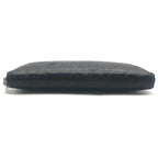 Chanel CC Logo Camellia Lambskin Zip Around Wallet Black — view 5
