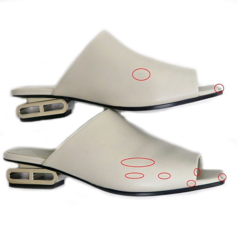 Hermes Idol Mule Z Size 37 Ivory Apparel Shoes — view 3