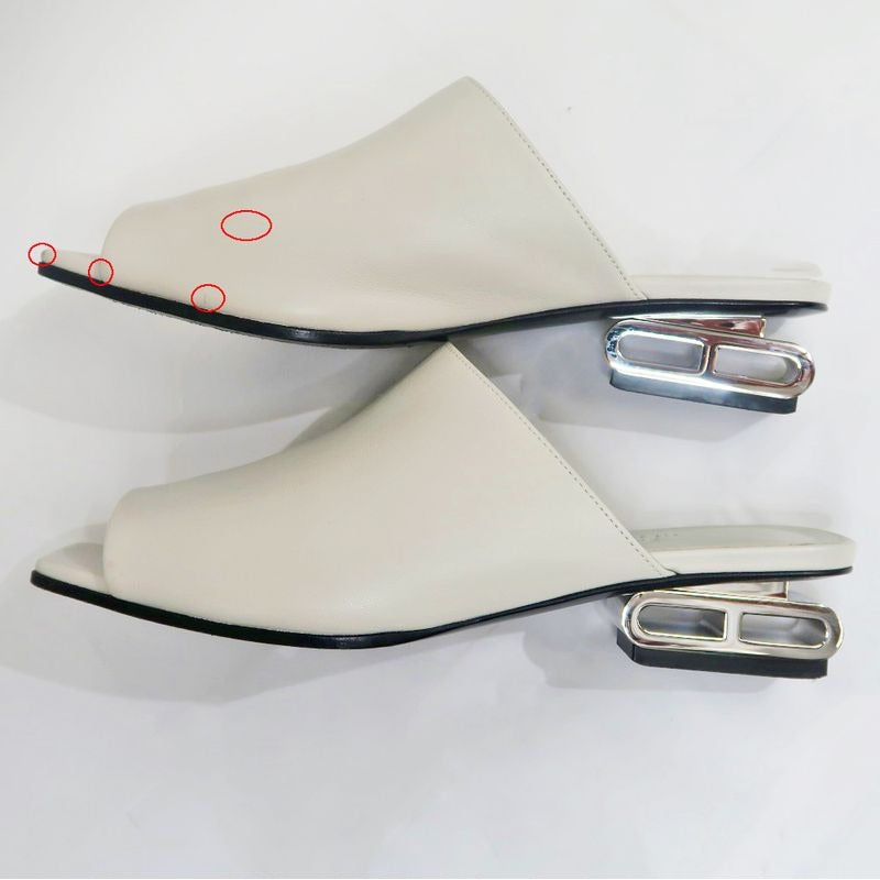 Hermes Idol Mule Z Size 37 Ivory Apparel Shoes — view 4