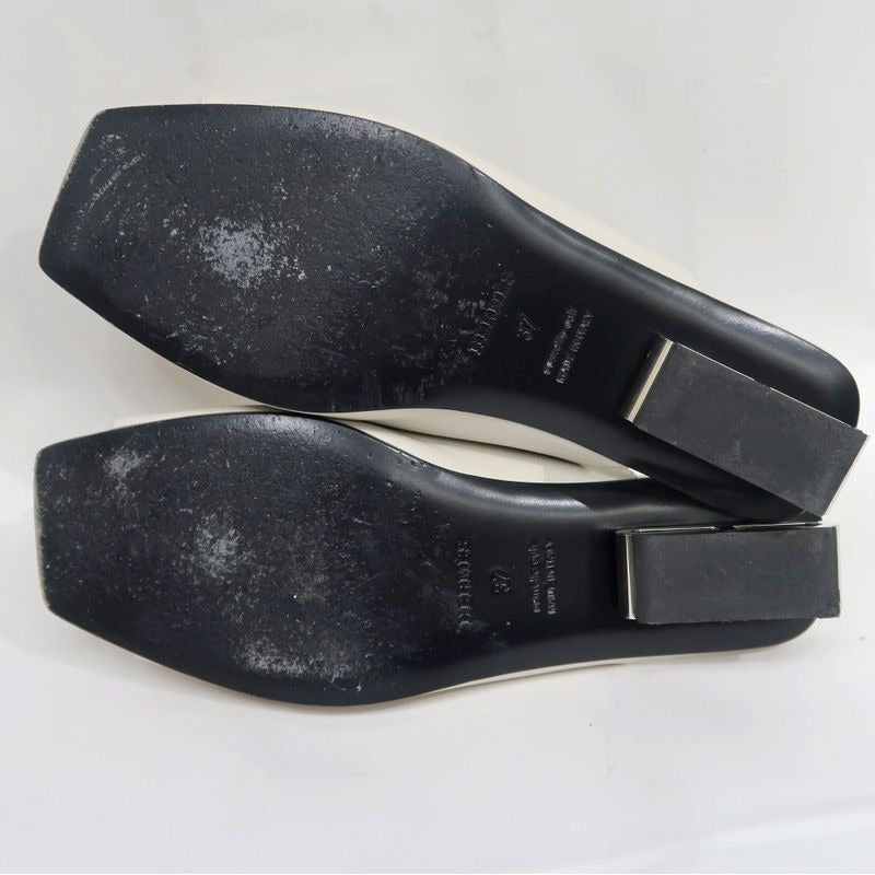 Hermes Idol Mule Z Size 37 Ivory Apparel Shoes — view 8