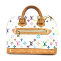 Louis Vuitton Handbag Alma Monogram Multicolor Canvas Bronze White