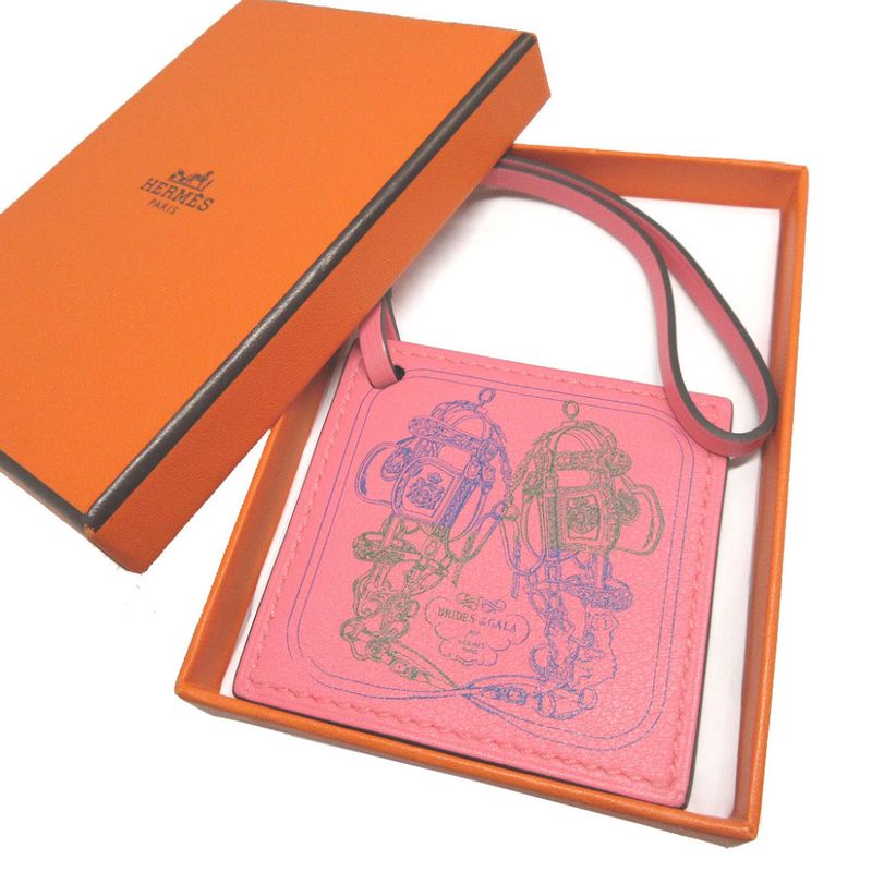 Hermes Careno Brides De GALA Vosuift Rose Ete Bag Charm Key Holder 1867 — view 2
