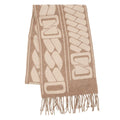 Hermes Scarf Click Se Nue Cashmere Shawl Brown Marron-glace Cles