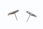 Chanel CC Logo Earrings Rhinestone Silver Color 01 — view 6