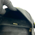 Gucci Vintage Sherry Line GG Logo Leather Shoulder Bag Pochette Black — view 9