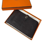 Hermes Dogon Duo GM Bifold Wallet with Coin Case Leather