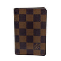 Louis Vuitton Organizer de Poche Damier Ebene Leather Brown Card Case