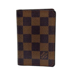 Louis Vuitton Organizer de Poche Damier Ebene Leather Brown Card Case