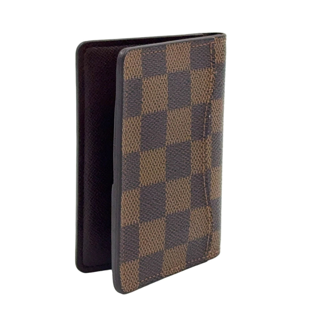 Louis Vuitton Organizer de Poche Damier Ebene Leather Brown Card Case — view 2