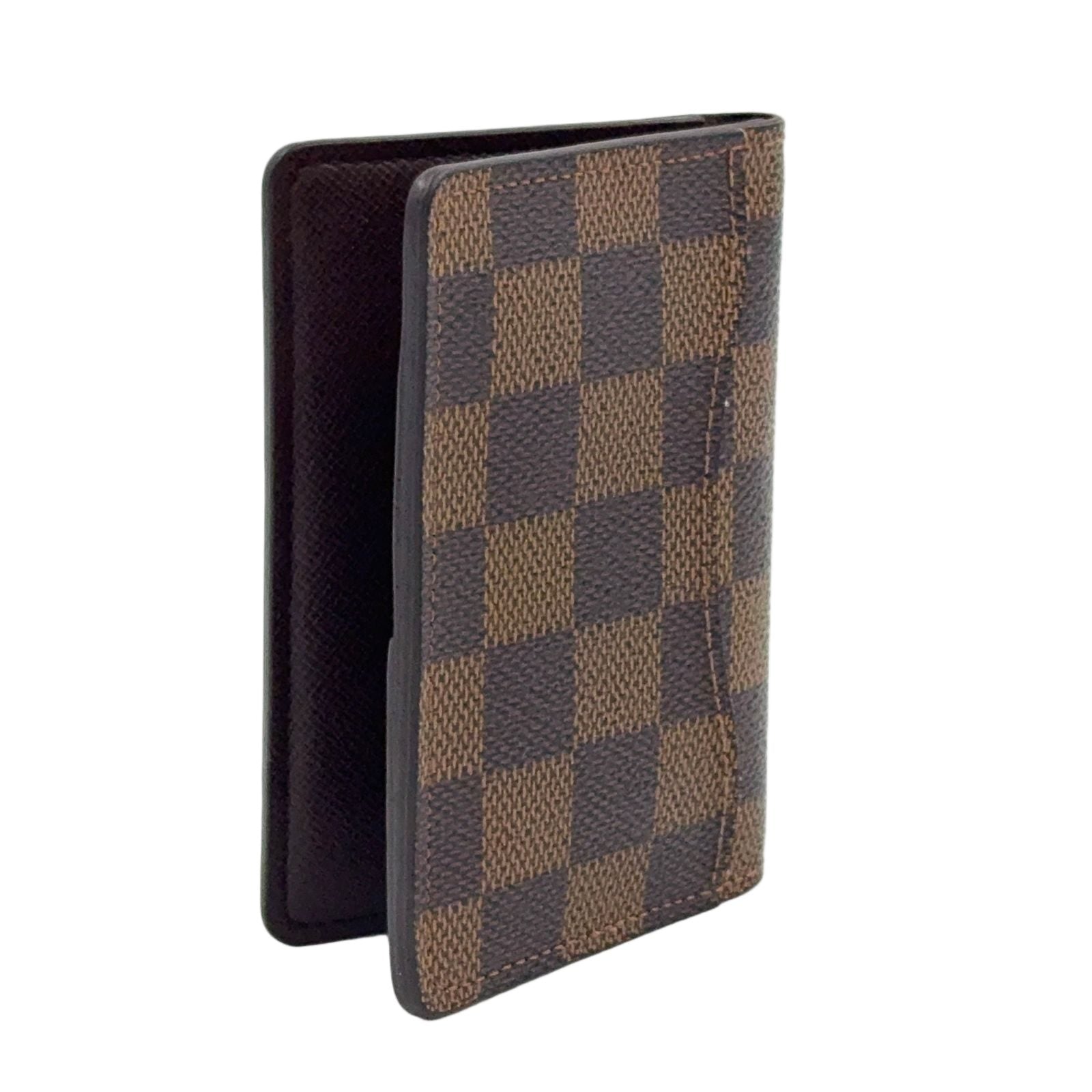 Louis Vuitton Organizer de Poche Damier Ebene Leather Brown Card Case — view 2