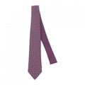 Hermes Paisley Amethyst Necktie