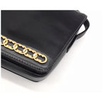 Gucci Leather Logo Shoulder Bag Black — view 5