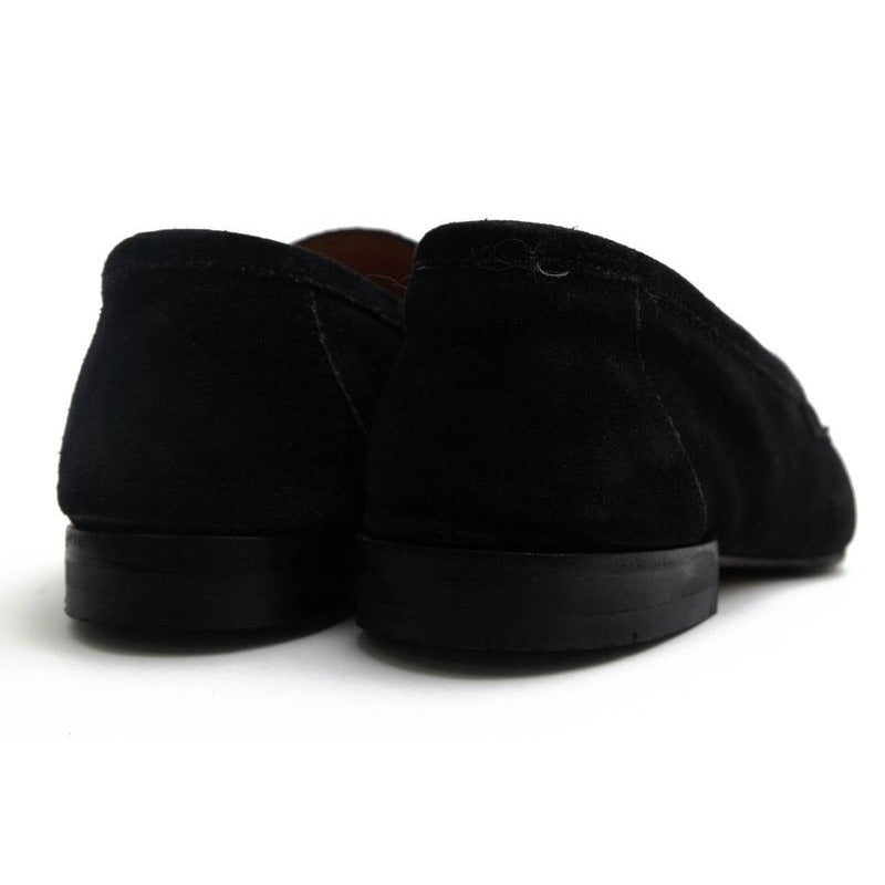 Gucci Bit Loafer Shoes Men Suede Leather Black Bamboo — view 4