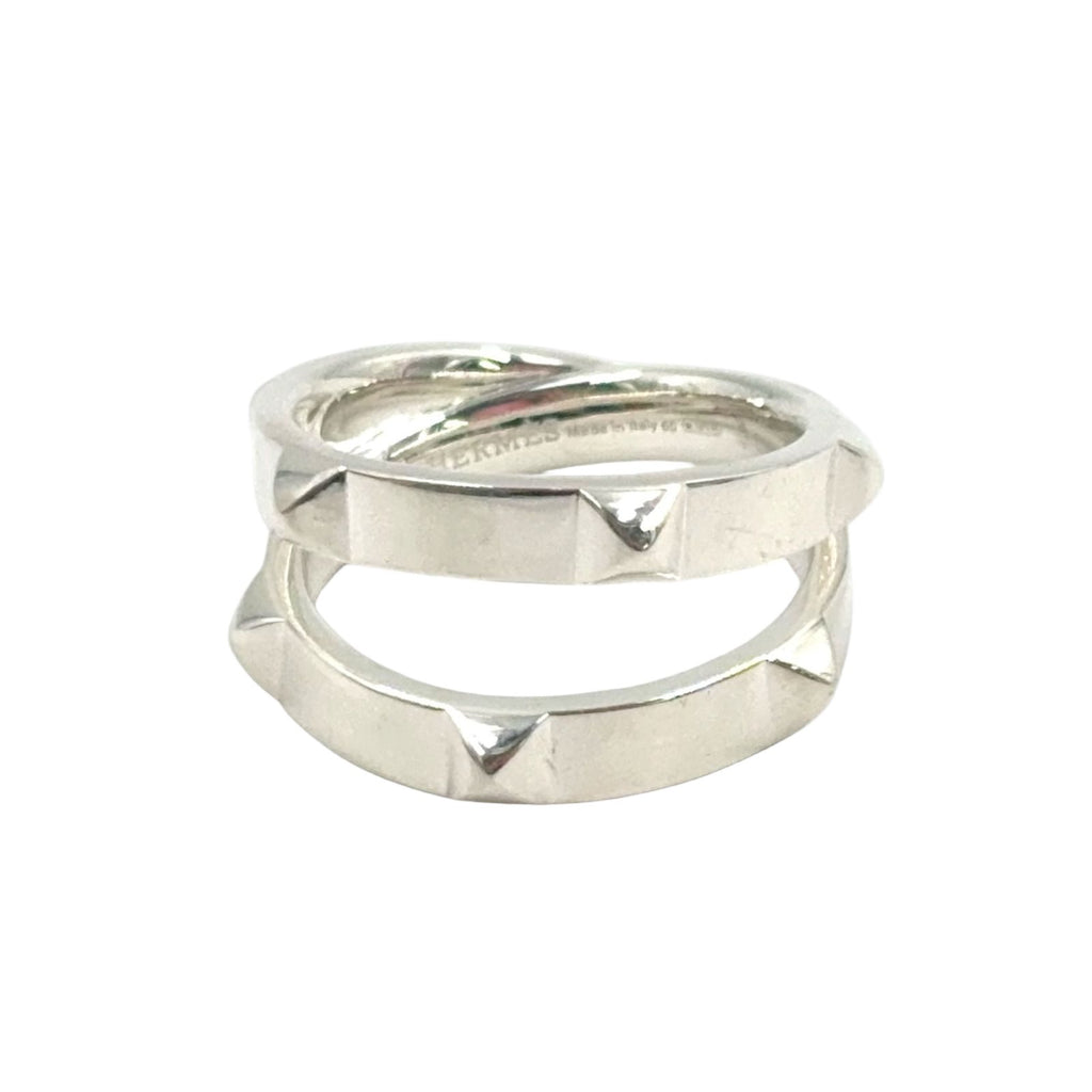 Hermes Crew Silver Ring