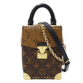 Louis Vuitton 2-Way Shoulder Bag Monogram Reverse Canvas Camera Box Brown