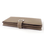 Hermes Bearn Souffle Etoupe Silver Leather Wallet — view 5