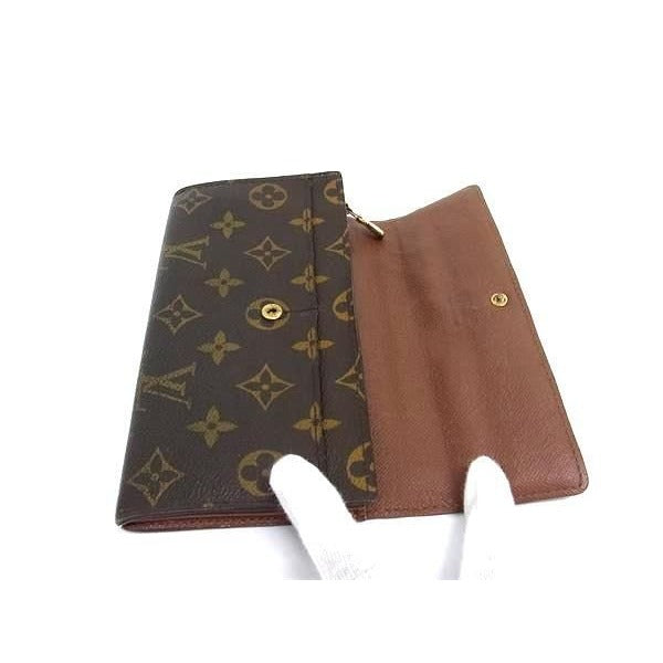 Louis Vuitton Wallet Monogram Pochette Porte Monet Cles Di Brown — view 4