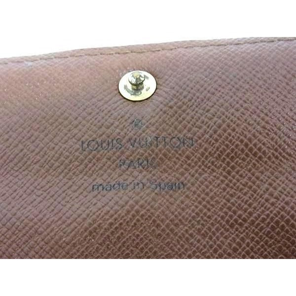 Louis Vuitton Wallet Monogram Pochette Porte Monet Cles Di Brown — view 7