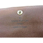 Louis Vuitton Wallet Monogram Pochette Porte Monet Cles Di Brown — view 7