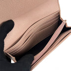 Gucci Bifold Long GG Marmontleather Leatherpinkwalletordinary Small — view 2