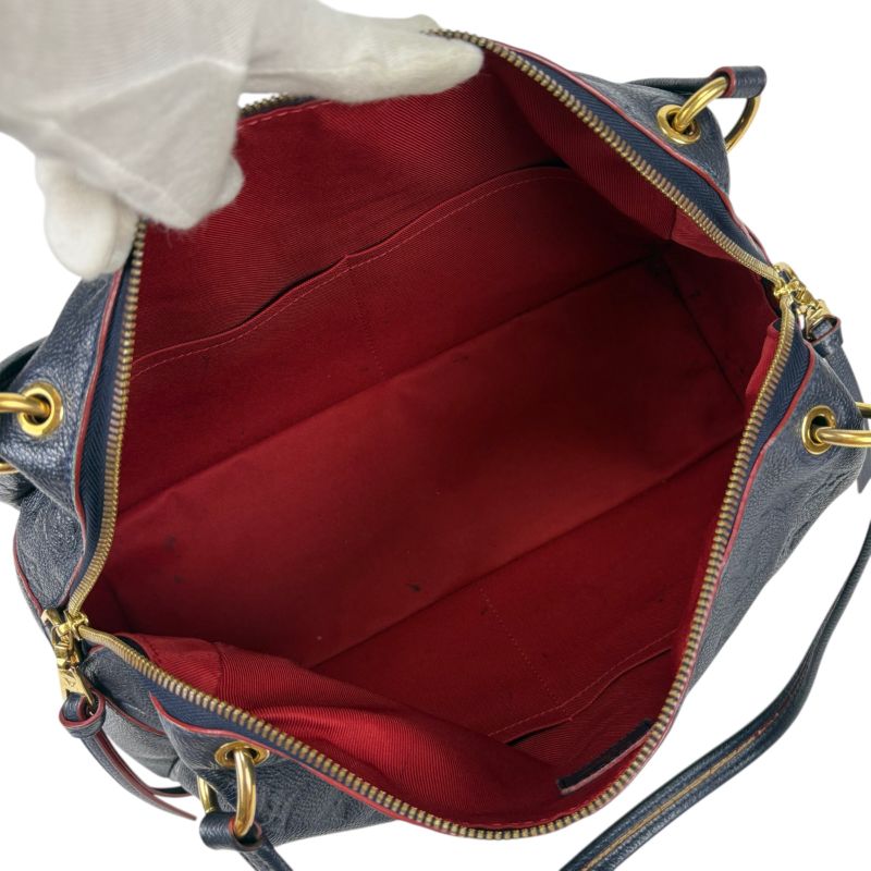 Louis Vuitton Pontje Shoulder Bag Mini Tote Empreinte Leather Embossed Navy — view 8