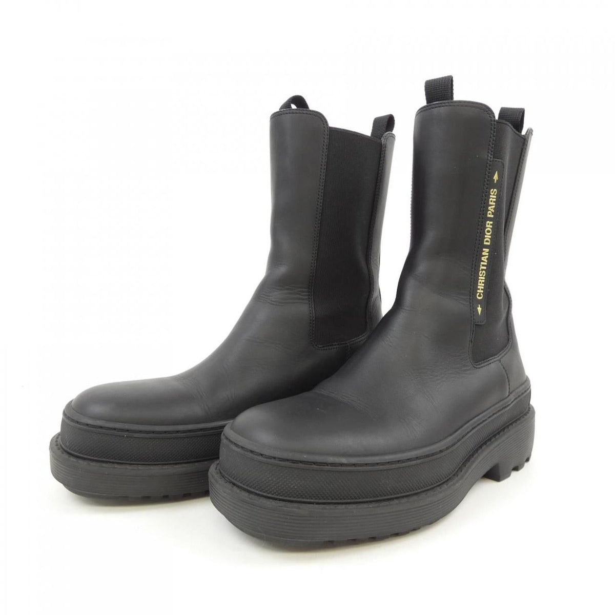 Christian Dior Trial Size 36 Calfskin Black Boots — view 3