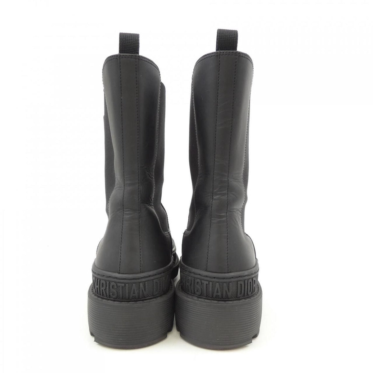 Christian Dior Trial Size 36 Calfskin Black Boots — view 5