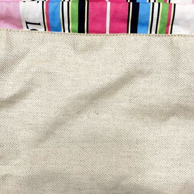 Loewe Draw String Bag Pink Stripe Large — view 8