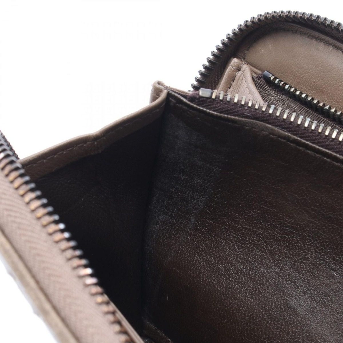 Bottega Veneta Round Wallet Intrecciato Brown Leather — view 5