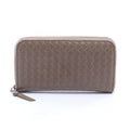Bottega Veneta Round Wallet Intrecciato Brown Leather