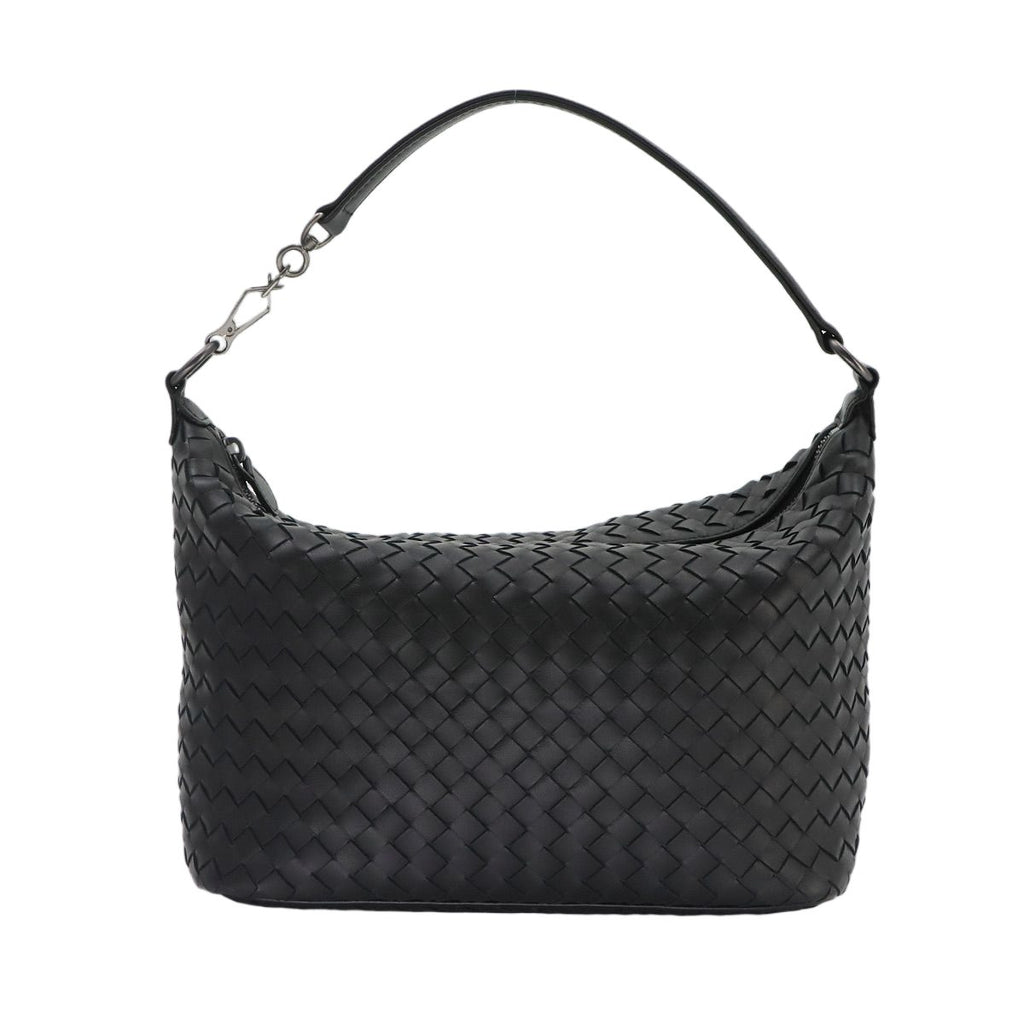Bottega Veneta Intrecciato Hand Bag Leather Black Bag