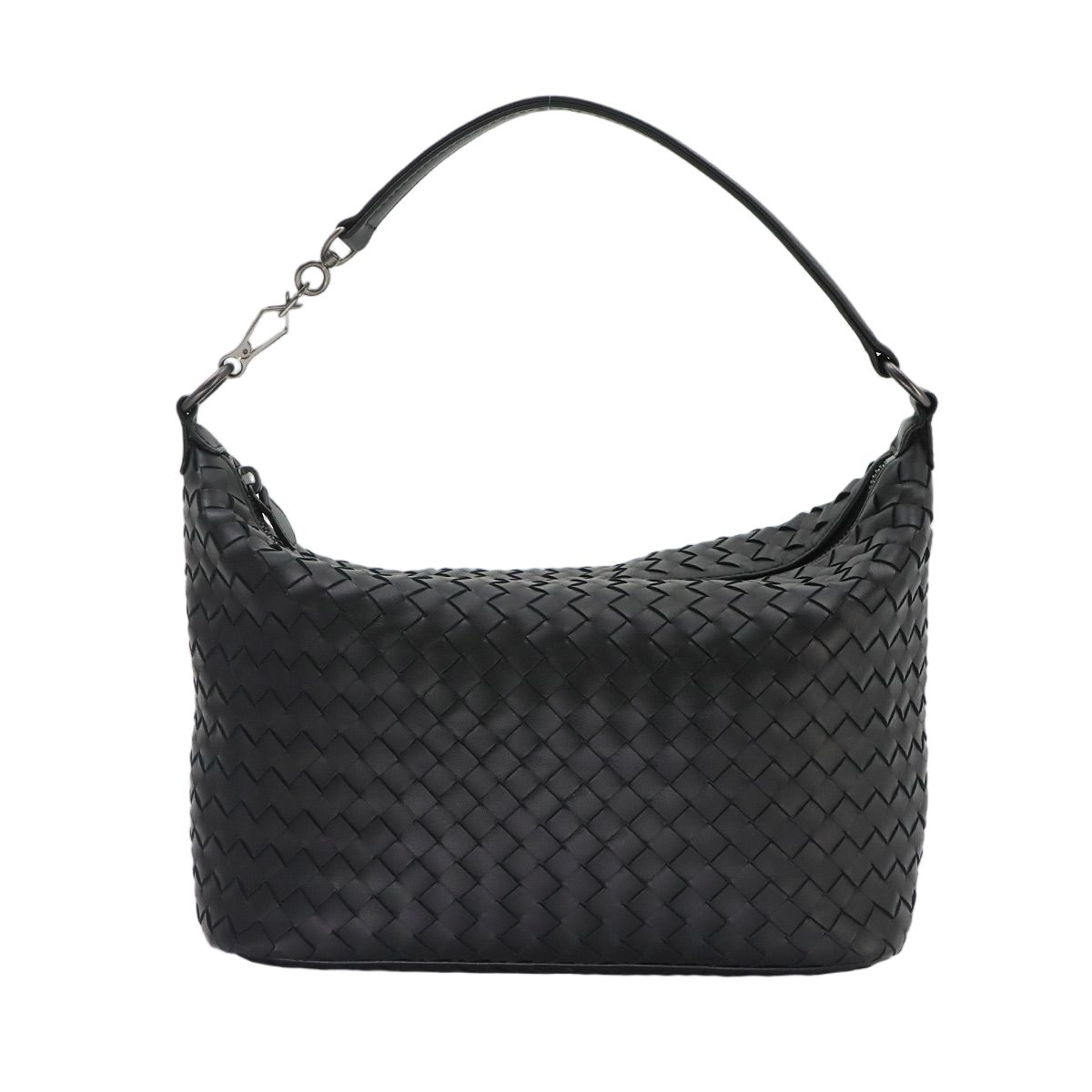 Bottega Veneta Intrecciato Hand Bag Leather Black Bag