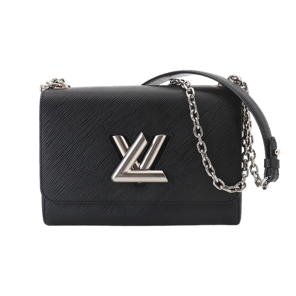 Louis Vuitton Epi Twist MM Chain Shoulder Bag Leather Noir