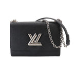 Louis Vuitton Epi Twist MM Chain Shoulder Bag Leather Noir