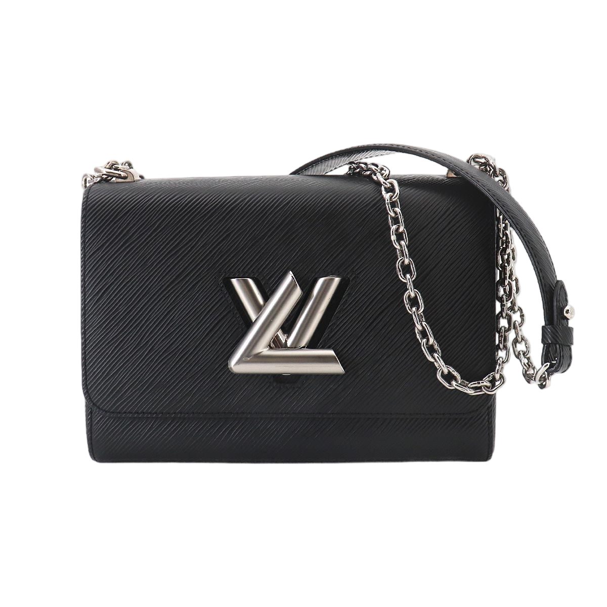 Louis Vuitton Epi Twist MM Chain Shoulder Bag Leather Noir