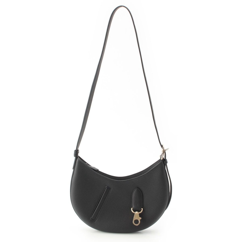 Hermes Petit Arson Togo Swift Gold Shoulder Bag Black