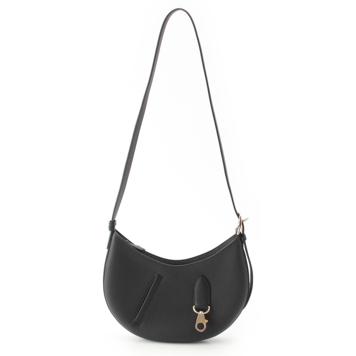 Hermes Petit Arson Togo Swift Gold Shoulder Bag Black
